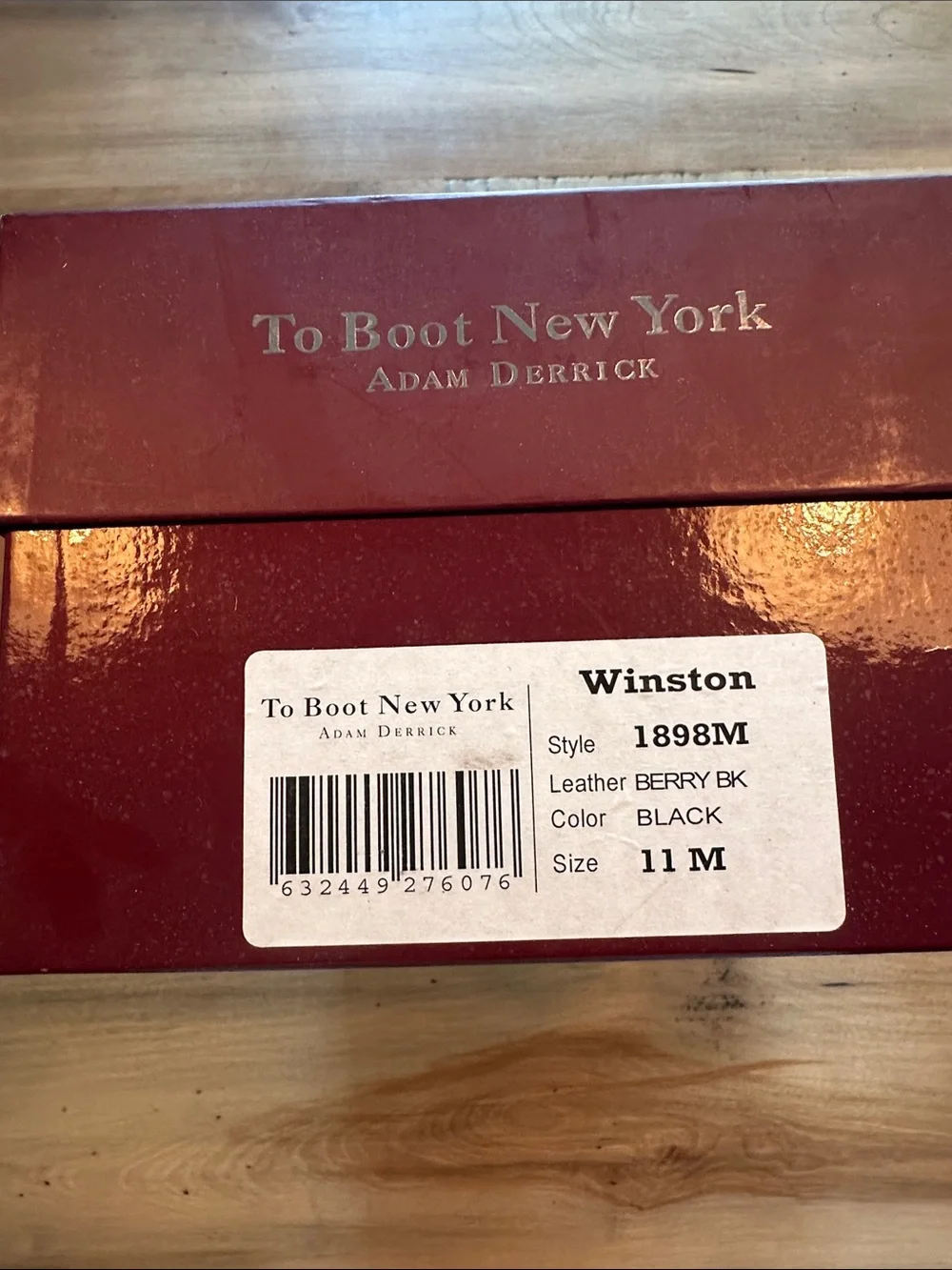 To Boot Black Leather Derby Oxfords